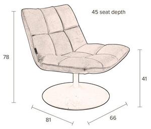 Poltrona marrone Bar - Dutchbone