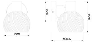 Globo 54025-1 - Luce Spot da parete WILLY 1xE27/40W/230V