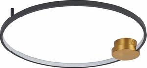Lampada da soffitto a LED Condida 24W Da 3000 a 4000K 1920 lm in plastica nero-oro, dimensioni: 6x60x63 cm, IP20 Reality
