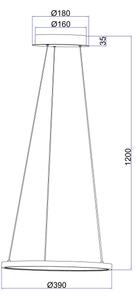 Globo 67192-19 - Lampadario LED a sospensione con filo RALPH LED/19W/230V