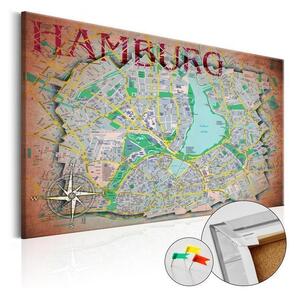 Quadri di sughero Hamburg [Cork Map]