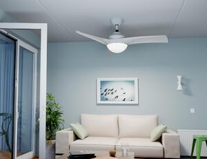 Ventilatore da soffitto Aruba, argento, D. 112 cm , con telecomando INSPIRE