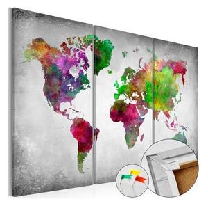 Quadri di sughero Diversity of World [Cork Map]