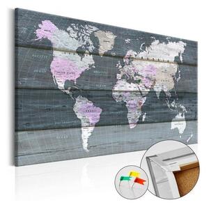 Quadri di sughero Journey through the World [Cork Map]