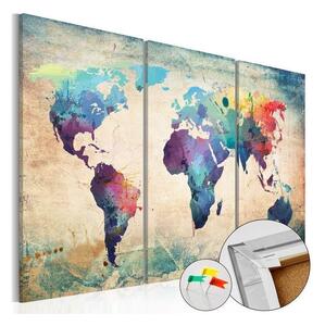 Quadri di sughero Rainbow Map [Cork Map]