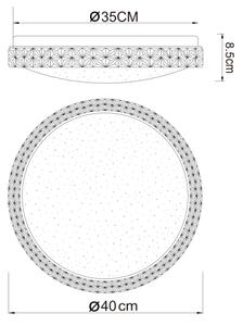 Globo 41749-22 - Plafoniera LED OVI LED/22W/230V