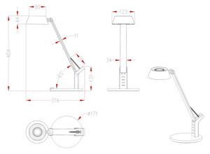 Globo 58422S - Lampada da tavolo LED dimmerabile URSINO LED/8W/230V