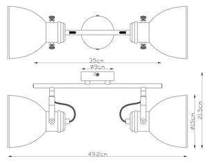Globo 54018-2S - Faretto WIHO 2xE27/40W/230V