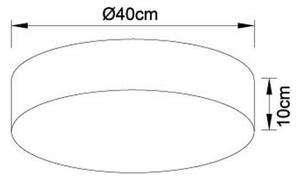 Globo 15365D - Plafoniera LED dimmerabile SINNI LED/24W/230V + TC