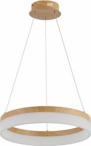 Lampada a sospensione LED Cornelia in legno chiaro 24W, bianco neutro 1920 lm, acrilico, dimensioni: 100x40x40 cm, IP20, Reality