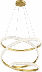 Lampada a sospensione LED Enzo dorata 58W, bianco neutro, 4640 lm, metallo, dimensioni: 120x70x70 cm, IP20, Reality