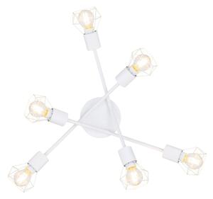 Globo 54802W-6 - Lampadario a plafone XARA 6xE14/40W/230V