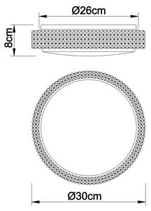 Globo 41749-12 - Plafoniera LED OVI LED/12W/230V