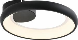 Lampada da soffitto a LED Thea 20W 4000K 1600lm in alluminio nero, dimensioni: 7x30x30 cm, IP20, Reality