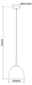 Globo 15464H - Lampadario a sospensione con filo ADARA 1xE27/60W/230V