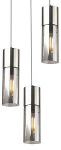 Globo 21000-3HN - Lampadario a sospensione con filo ANNIKA 3xE27/25W/230V diametro 30 cm cromo
