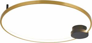 Lampada da soffitto a LED Condida 24W Da 3000 a 4000K 1920 lm in plastica nero-oro, dimensioni: 6x60x63 cm, IP20 Reality
