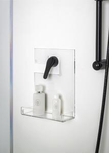 Mensola in Plexiglass da Docci Bagno CALIPSO TOILET STAND Dimensioni 37x8,5x h 4,5 cm - peso 0.6 kg Colore Nero
