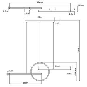 Globo 67121-50G - Lampadario LED a sospensione con filo dimmerabile BARRAL LED/50W/230V + T