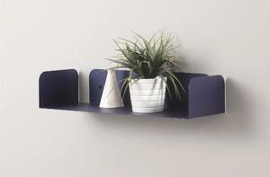 Mensola in metallo SMARTY da muro Minimal Dimensioni 60x20x h 12 cm Portata massima 17.8 kg in acciaio verniciato Blu Oceano