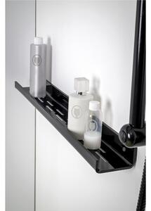 Mensola in Plexiglass da Docci Bagno CALIPSO TOILET STAND Dimensioni 60x8,5x h 4,5 cm - peso 0.6 kg Colore Nero