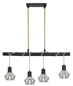 Globo 54017-4H - Lampadario a sospensione con filo PRISKA 4xE27/60W/230V