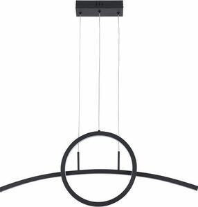 Lampada a sospensione LED Evora nera 32W, luce bianca neutra 2560 lm, metallo, dimensioni: 120x80x6 cm, IP20, Reality
