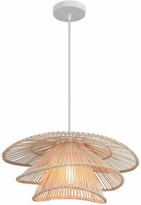 Lampada a sospensione Hima marrone 1xE27x40W vimini / rattan / paglia dimensioni: 120x45,5x45,5 cm IP20 Reality