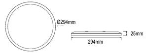 Globo 41562-18W - Plafoniera LED da bagno SAPANA LED/18W/230V IP44