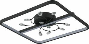 Lampada da soffitto a LED Dacota 24W 4000K 1920lm, plastica nera, dimensioni: 7x45x45 cm, IP20, Reality