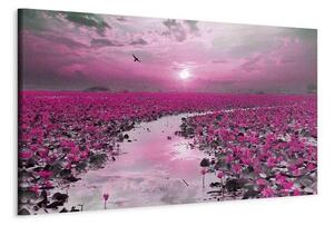 Quadro Lilies and Sunset (1 Part) Narrow