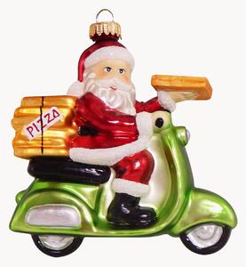 Addobbo per albero di Natale dipinto a mano Santa