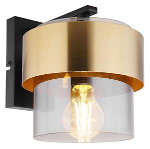 Globo 15560W - Applique MILEY 1xE27/60W/230V nero/ottone