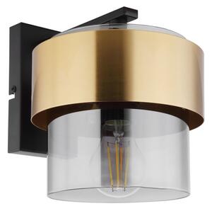 Globo 15560W - Applique MILEY 1xE27/60W/230V nero/ottone
