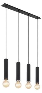 Globo 15499-4H - Lampadario a sospensione con filo MARION 4xE27/60W/230V legno nero