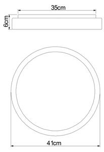 Globo 41586-18 - Plafoniera LED dimmerabile SONNY LED/18W/230V + +TC
