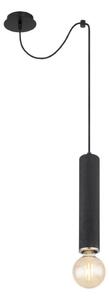 Globo 15499H - Lampadario a sospensione con filo MARION 1xE27/60W/230V legno nero