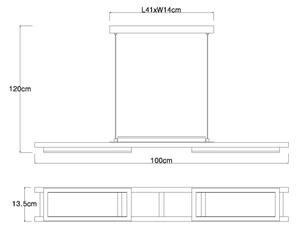 Globo 67266H - Lampadario LED a sospensione con filo ILLA LED/30W/230V