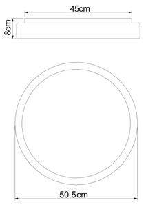 Globo 41586-24 - Plafoniera LED dimmerabile SONNY LED/24W/230V + +TC