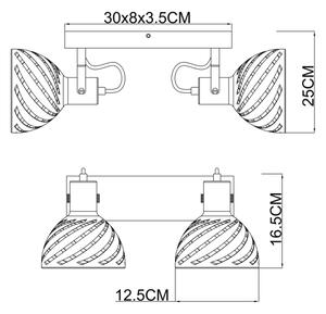 Globo 54661-2 - Faretto MORI 2xE27/40W/230V
