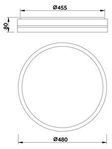 Globo 41759-40 - Plafoniera LED dimmerabile MANNI LED/40W/230V + +TC