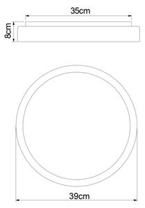 Globo 41587-18 - Plafoniera LED dimmerabile SONNY LED/18W/230V + +TC