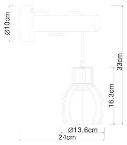 Globo 15326NWB - Applique MINA 1xE27/40W/230V