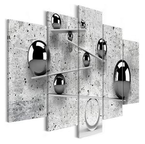 Quadro Balls and Concrete (5 Parts) Wide