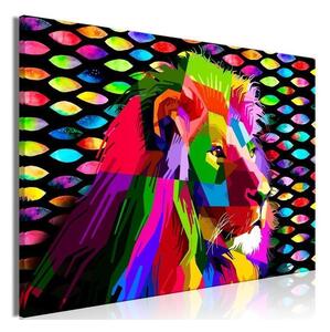 Quadro Rainbow Lion (1 Part) Wide