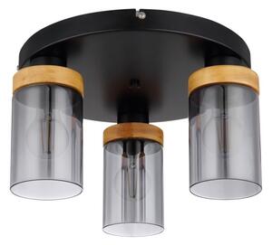 Globo 15557-3D - Lampadario a plafone FINCA 3xE27/40W/230V metallo/legno