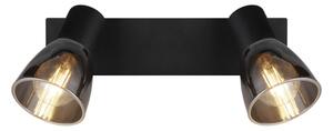 Globo 54307-2 - Faretto da parete CLAUDE 2xE14/40W/230V nero