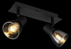 Globo 54307-2 - Faretto da parete CLAUDE 2xE14/40W/230V nero