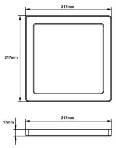 Globo 12380-18B - Plafoniera LED LASSE LED/18W/230V 3000/4000/6500K nero
