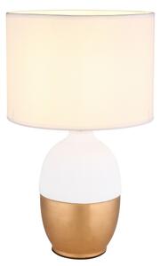 Globo 21627W - Lampada da tavolo VALENTINO 1xE14/40W/230V bianco